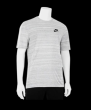 Nike Sportswear Advance 15 Knit Tee. White Heather &amp; Black. Men&#39;s Size: ... - £39.32 GBP