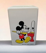 Vintage 1987 Dixie Cup Disney Mickey Mouse Pop Up Bathroom Cup Dispenser - £15.52 GBP