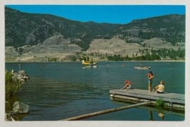 Skaha Lake at Penticton,British Columbia Canada  Chrome Postcard - £9.18 GBP