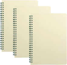 Spiral Notebook, Journal Notebook, 3Pack, Lined Paper Sketchbook, 6” X 8”, Light - £13.97 GBP