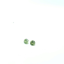 Demantoid Garnet Matching pair 3.5mm &amp;3.50mm 0.35 cts/2 Pcs price pair - $338.30