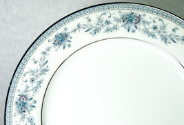 An item in the Pottery & Glass category: Noritake Blue Hill 6.25" Bread Plate 2482 Platinum Trim Contemporary Fine China