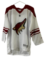 Reebok Youth Phoenix Coyotes Road V-Neck Ice Hockey Jersey, White, Large/XL - $34.64