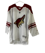 Reebok Youth Phoenix Coyotes Road V-Neck Ice Hockey Jersey, White, Large/XL - $658.39 MXN