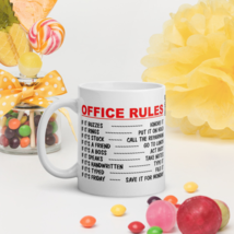 Office Rules White Glossy Coffee Mug - £11.86 GBP+