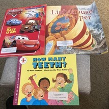 Three Children Books Cars,Lighthouse Keeper,How Many Teeth - £5.34 GBP