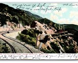 Car and Circular Bridge Mt Lowe Railway Pasadena CA 1907 UDB Postcard W4 - $5.63