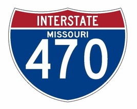 Interstate 470 Sticker R2065 Missouri Highway Sign Road Sign - $1.45+
