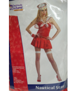 Sexy Nautical Star Costume Med Sailor First Mate Pinup Girl Navy Doll Fr... - $30.45 CAD