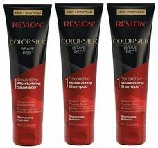 (3 Ct) Revlon Color Silk Moisturizing Shampoo Brave Red ColorStay 8.45 f... - $21.77