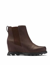 Sorel women joan of arctic wedge iii chelsea boots in Blackened Brown, Black - - £95.75 GBP