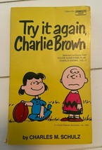Vintage Peanuts Charles Schulz Try It Again Charlie Brown Paperback Book... - $9.05