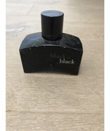 Authentic Black Is Black Cologne by Nu Parfums for Men EDT 3.4 oz 90% Full - £9.42 GBP