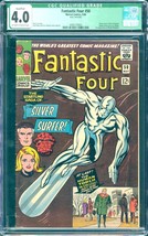 Fantastic Four #50 (1966) CGC 4.0 -- O/w to w; Conc. Galactus story; qualified - £160.77 GBP