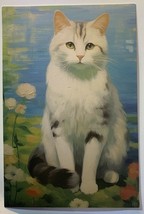 Cat Kittens Oil Painting Retro Style Postcard Wall Decor - £3.09 GBP