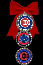 Chicago Cubs  christmas ornaments tree decorations fast ship ornament - £7.40 GBP