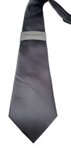 Van Heusen Mens Formal Neck Tie  Men&#39;s Tie Gray 100% Silk - £12.43 GBP