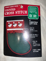 1986 DESIGNS FOR THE NEEDLE DMC Counted Cross Stitch Geese Sock New stoc... - £9.61 GBP