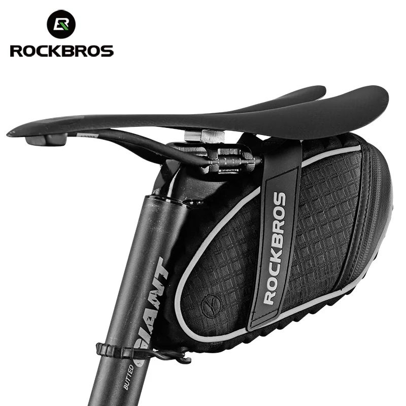 BROS Rainproof Saddle bag Cycling Rear Seatpost Bag Reflective Bicycle B... - $148.06