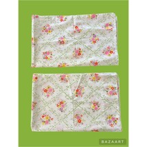 Cannon Monticello VTG Floral Standard Pillowcases Set Of Two - £13.29 GBP