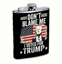 President Donald Trump 2024 L9 8oz Stainless Steel Flask Drinking Whiske... - £12.58 GBP