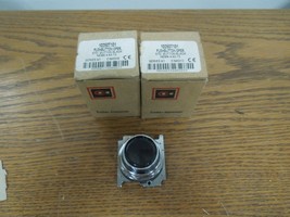 2- Cutler-Hammer 10250T101 Black Flush Standard Pushbutton Nema 4, 4X-13... - $40.00