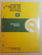 John Deere OMTY24535 Operators Manual for Weathershield for 5000 Series Tractors - £14.67 GBP