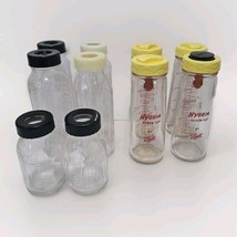 Lot Of 10 Vtg Glass Baby Bottles 6 Evenflo 4 Hygeia By Ball - $34.60