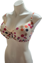 Victoria&#39;s Secret 36DD Body By Lightly Lined Underwire T Shirt Bra Polka... - $16.82