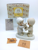 1982 Precious Moments Christmas is for Sharing With Box E-0504 Enesco Figurine - £11.95 GBP