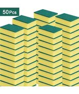 50 Pcs | Cleaning Sponges Double-Sided Pads Ideal for Home Cleaning, Dis... - $16.59