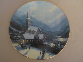 A BEACON OF FAITH collector plate THOMAS KINKADE Yuletide Memories #2 CH... - $31.20