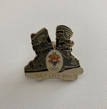 2002 Salt Lake City Utah Olympics Ski Boots Pin - £15.89 GBP