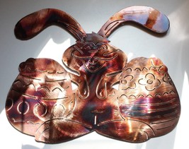 Easter Bunny Metal Wall Art - Copper - 14&quot; x 11 1/4&quot; - £23.12 GBP