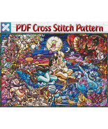 Disney Aladdin Cross Stitch Pattern / Princess Jasmine Instant Cross Sti... - $5.00