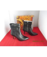 Bella Vita Danielle Leather Heeled Booties $125 - US Size 8 - Black - 1178 - $67.68 CAD
