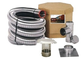 FOREVER® VENT 6 INCH DIAMETER SMOOTHWALL STAINLESS STEEL CHIMNEY LINER KITS - £387.75 GBP+