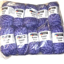 Lot of 10 SMC Ragge Wool Nylon Worsted Yarn Purple and Lilac #148 Schachenmayr - £34.99 GBP