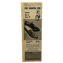 Ayres Downstairs Store Print Ad 1964 Vintage Mens Cranbrook Shoes Father... - $15.95