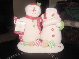 Musical Motion Hallmark Yum Yum Yum Mint With Tags Mr and Mrs Snowman - £47.47 GBP