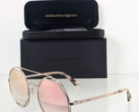 Brand New Authentic Alexander McQueen Sunglasses MQ 0176 003 53mm Frame - $168.29