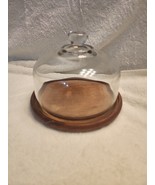 Goodwood Genuine Teak Wood Cheese Board with Glass Dome Made in Thailand - $41.80 CAD