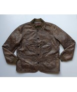 Double RL Men&#39;s leather car coat GLOBAL SHIPPING FTP 7001 - $34,359.50 MXN