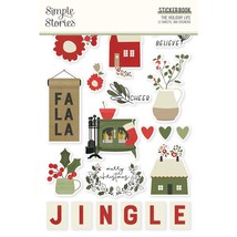 Simple Stories Sticker Book 12/Sheets-The Holiday Life THL20521 - £13.93 GBP