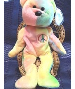 Ty Beanie Baby Peace #102 Tush, Mint Tag w/Tag Protector Nice Mix #PB322 - £20.16 GBP