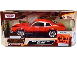 1974 Ford Maverick Grabber Orange with Black Stripes &quot;Forgotten Classics&quot; Serie - £29.36 GBP