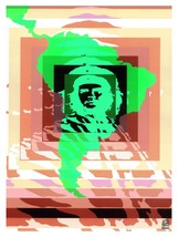 2301.Che Guevara political psychedelic 18x24 Poster.Room Home Interior design wa - £22.14 GBP