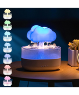 Rain Cloud Humidifier Water Drip, 7 Color Lights Mushroom Rain Cloud Dif... - $62.29 CAD
