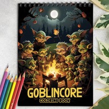 Goblin Spiral-Bound Coloring Book for Adult, Easy and Stress Relief - £14.65 GBP