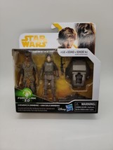 Hasbro Star Wars Force Link 2.0 Activated Mimban Han Solo &amp; Chewbacca Figure NEW - £10.18 GBP